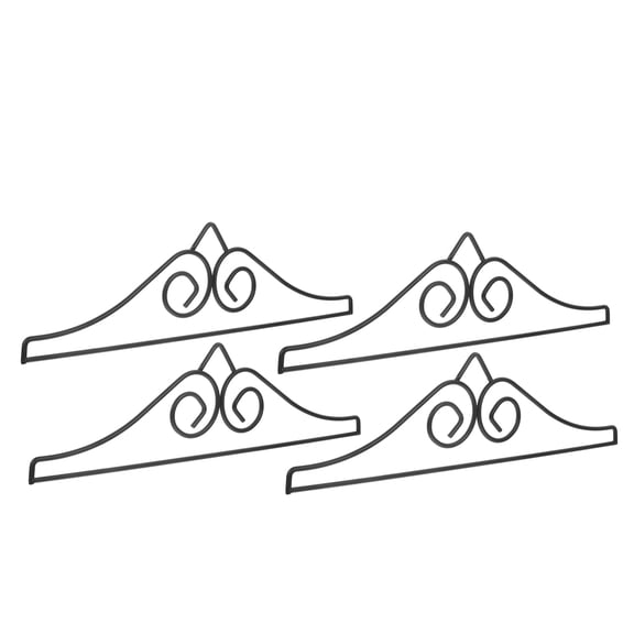 Amosfun 4-Pack Metal Garden Flag Holders, Outdoor Flag Display Stands for Porch, Wall, Yard, Lawn Decor, Easy Installation