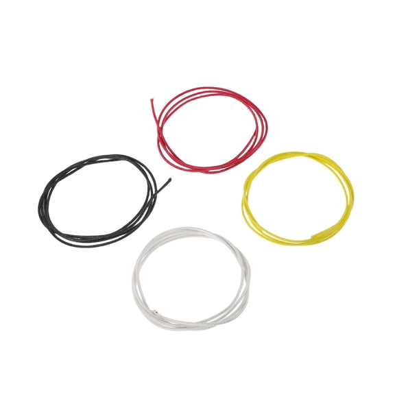 Amosfun 4Pcs Electric Guitar Pickup Wiring Kit Copper Wire Shielded Audio Cable for Home Use