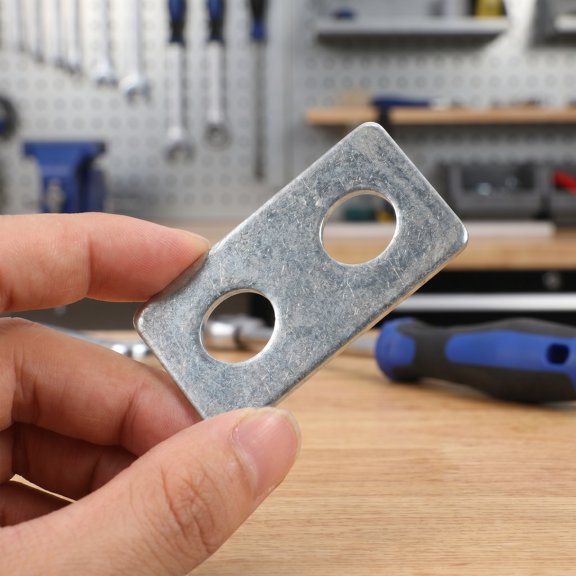 Amosfun 4-Pack Electronic Balance Spacer Plates, Plated Two-Hole Load Cell Supports for Enhanced Scale Stability and Accuracy