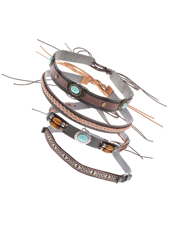 4Pcs Hat Straps Mixed Color Polyester Hat Accessory Strap for Summer Beach Hats