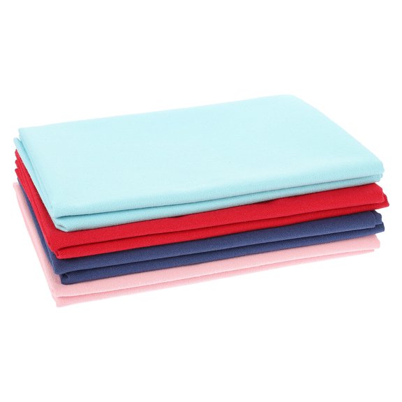 Amosfun 4Pcs Sewing Fabric in Assorted Color for Handcrafting Sewing Supplies