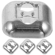 Amosfun 4Pcs Metal Shoelace Fasteners Zinc Alloy No Tie Shoe Lace Buckles for Adult Shoe Clips
