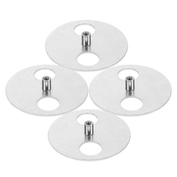 Amosfun 4-Pack Plated Metal Winder Keys for Music Box Accessories Circular Disk Replacement Base