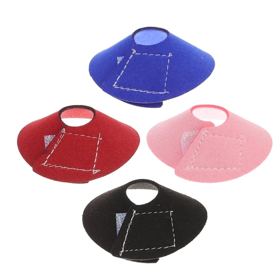 Amosfun 4Pcs Pet Bird Collar Adjustable Anti Bite Collar for Feather Plucking Prevention