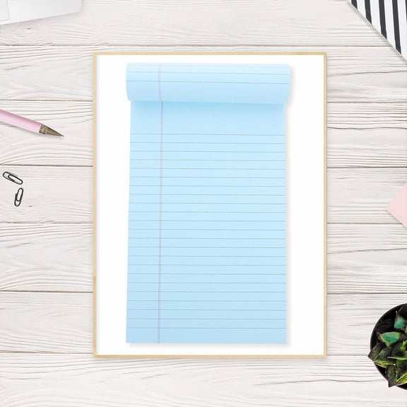 Amosfun Notepads for Work Blue Paper 4Pcs