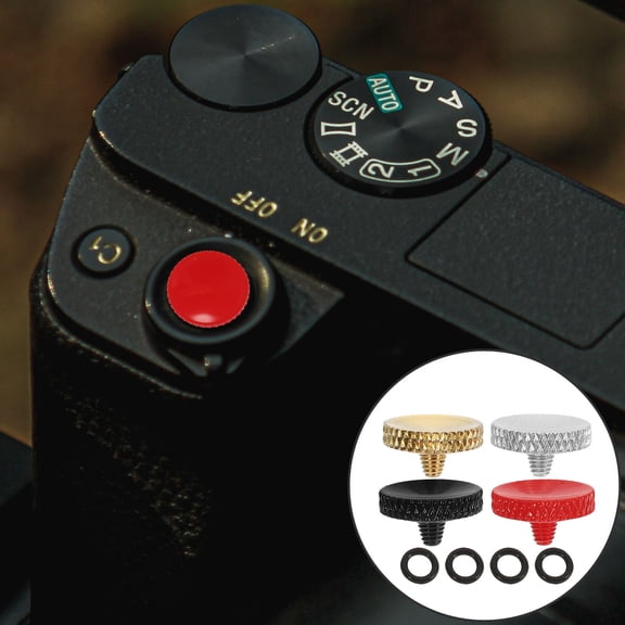 Amosfun Camera Concave Soft Release Shutter Release Button 4pcs for Camera