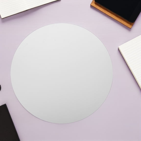 Amosfun 4Pcs Round Stretched Canvas White Artist Canvas for Oil and Acrylic Painting