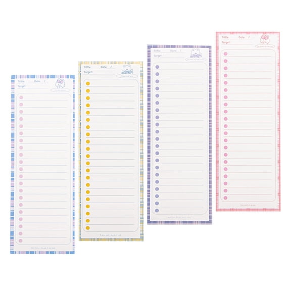 Amosfun 4Pcs Tear-Able Pocket Notepads with High Grade Paper for Smooth Writing