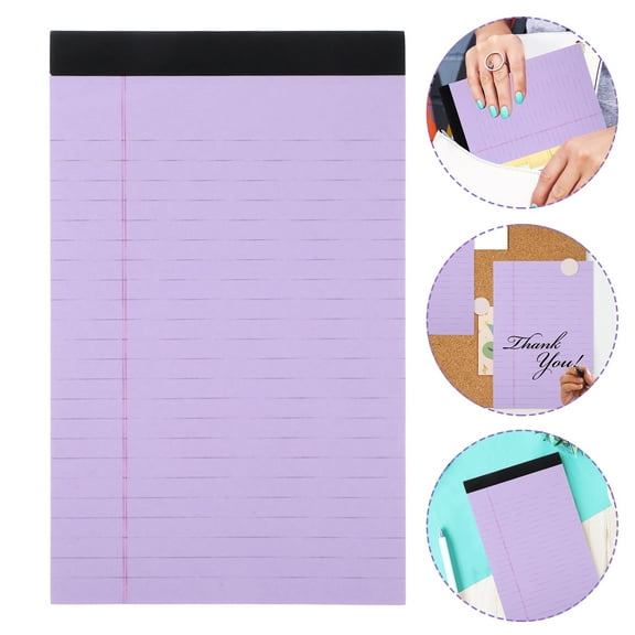 Amosfun Note Book Memo Pad Purple Paper 4Pcs for Daily Use