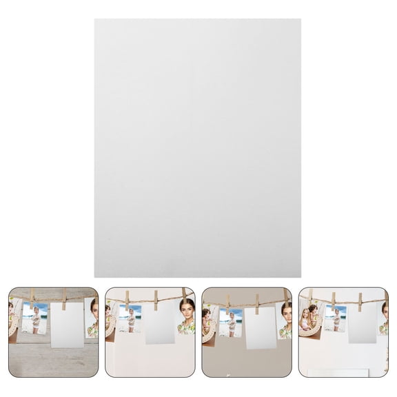 Amosfun 4Pcs Sublimation Metal Blanks Aluminum Alloy Silver Sheets for Custom Display Signs