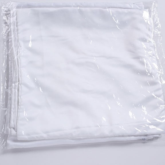Amosfun 4Pcs White Sublimation Pillow Covers 18x18 Inches Soft Polyester Canvas for Home Decor