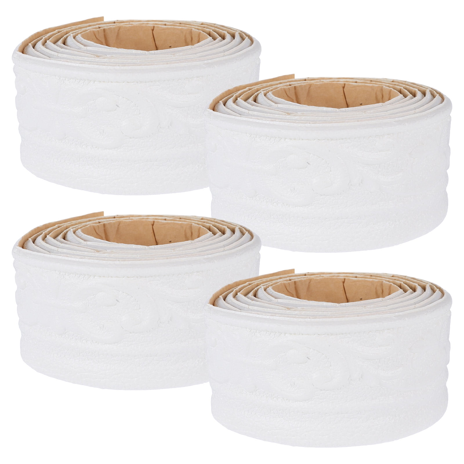 Amosfun 4Pcs Waterproof Beige Self Adhesive Flexible Floor Trim for ...
