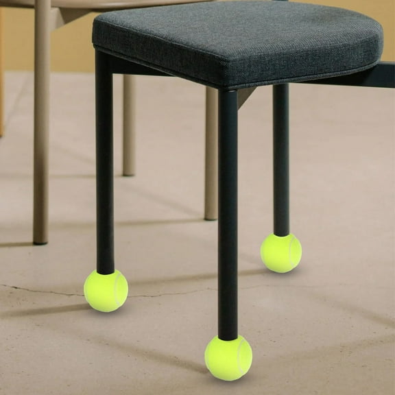 Amosfun 4Pcs Soft Rubber Tennis Ball Chair Leg Covers Light Green Furniture Foot Protectors Easy Install