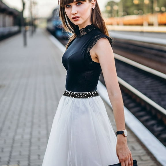 Amosfun Double Ruffle Ribbon Soft Chiffon Sewing Trim for Decorative Clothes Crafts Multi Color