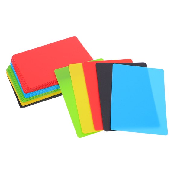 Amosfun 50Pcs Blank Plastic Business Cards with Frosted Finish for Inkjet PP Id Card Printing
