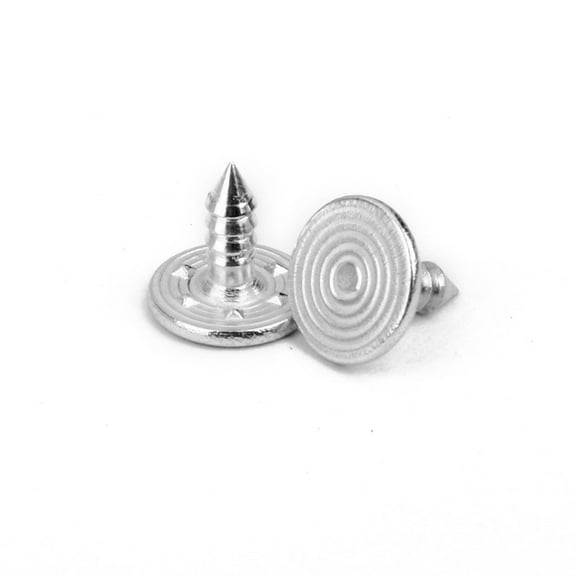 Amosfun 50Pcs Jeans Button Replacement Kit Brass Army Green Fashion and Simple Clothing Repair Tailor