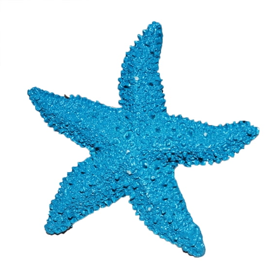 Amosfun 5Pcs Resin Sea Star Ornament Blue for Fish Tank Aquarium Decoration Reusable