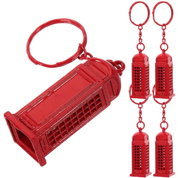 Amosfun 5-Pack British Flag Keychains, Portable Decorative Key Pendants for Keys, Bags, and Accessories