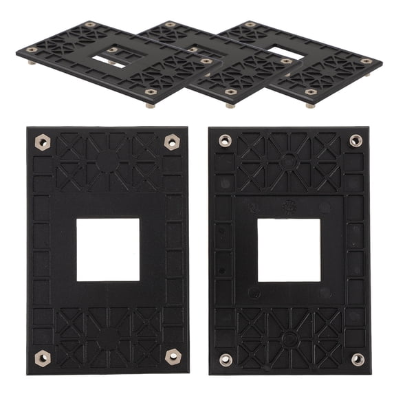 Amosfun CPU Cooler Backplate, Insulated Plastic, Stabilizes Air Coolers, Black, 5Pcs