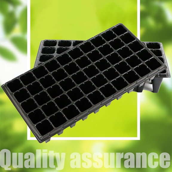 Amosfun 5-Pack Black Plastic Tray with 50 Cells for Easy Root Growth and Plant Propagation