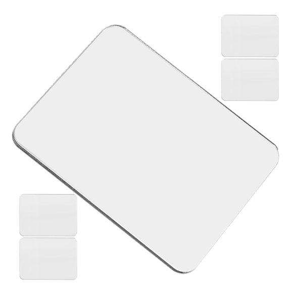 Amosfun 5Pcs Small Thin Pocket Mirror for Phone Makeup Touch Ups Square Acrylic Women Accessory