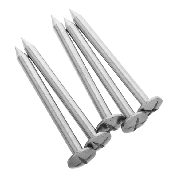 Amosfun 5Pcs Stainless Steel Survey Stakes for Accurate Property Line Marking and Construction Use