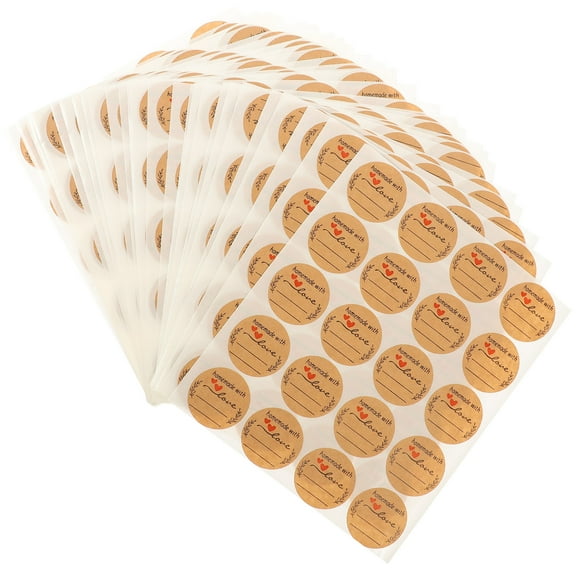 Amosfun 600 Sheets Design Label Sticker Paper for Bags DIY Craft Making