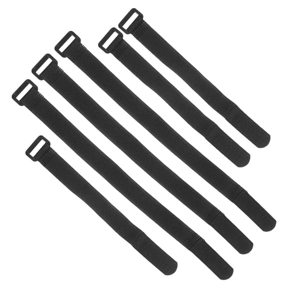 Amosfun 6Pcs Multifunctional Black Bike Wheel Safety Bands with Adjustable Design