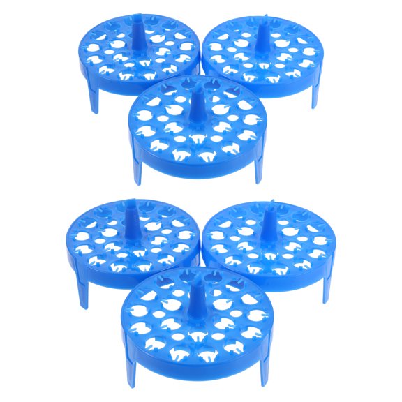 Amosfun 6Pcs Plastic Test Tube Holder Rack with Floating Design for Laboratory Sample Storage