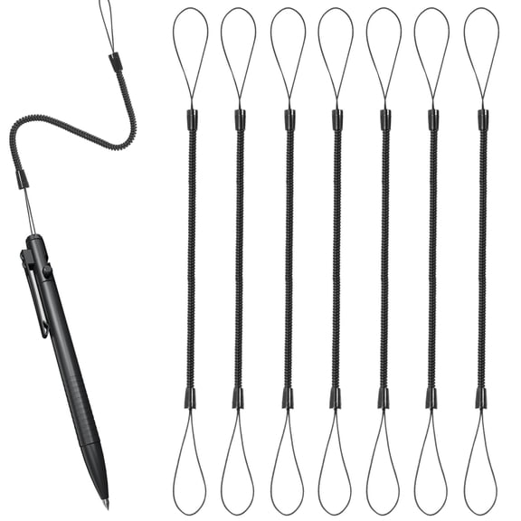 Amosfun 8 Pcs Stylus Pen Lanyard Elastic Tether For Users Of Writing Instruments Back to School