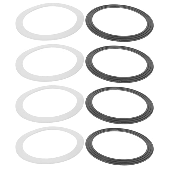 Amosfun 8Pairs Kitchen Sink Drain Seal Rings Thickened Rubber Washers for Leak Prevention Home Plumbing Use