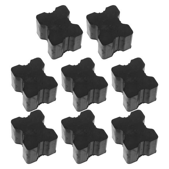 Amosfun 8Pcs Black Suspension Lift Spacers Rubber Compression Pads For Car Owners