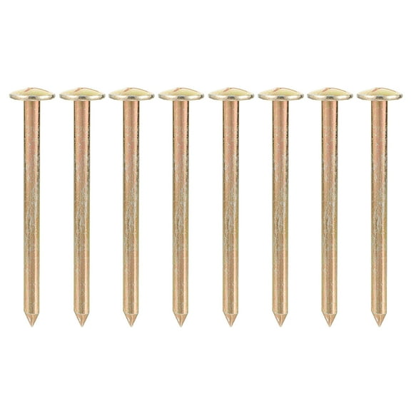 Amosfun 8Pcs Multifunctional Golden Survey Stakes Easy Installation Property and Land Markers