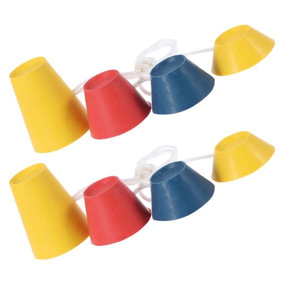 Amosfun 8Pcs Versatile Golf Pegs for Driving Range Use with Anti Rolling Design for Better Teeing