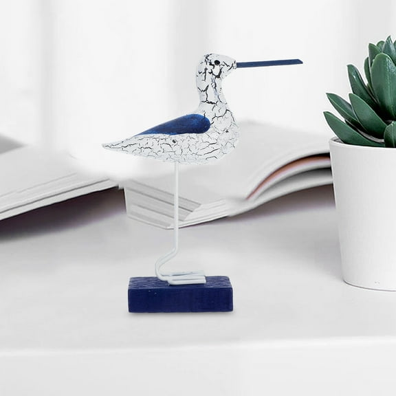 Amosfun Beach Coastal Home Decor Sea Bird Figurine Multi Garden Ornament For Beach Lovers 1Pcs