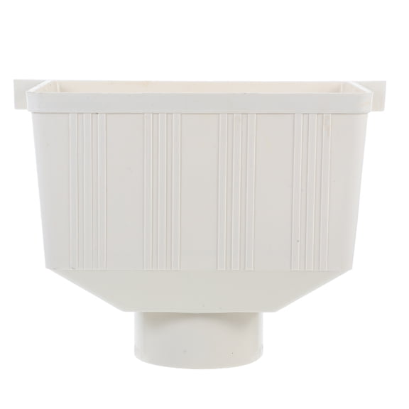 Amosfun Beige Rainwater Collection System Gutter Connector Made with Durable PVC Material
