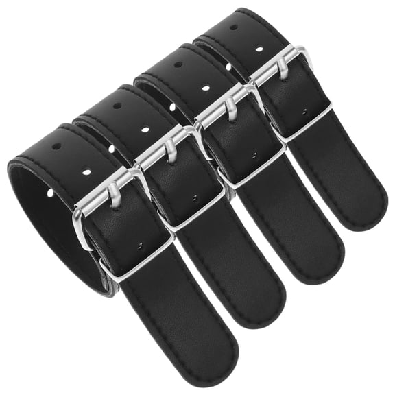 Amosfun 4Pcs Mountain Bike Basket Strap Sturdy Metal and PU for Secure Attachment