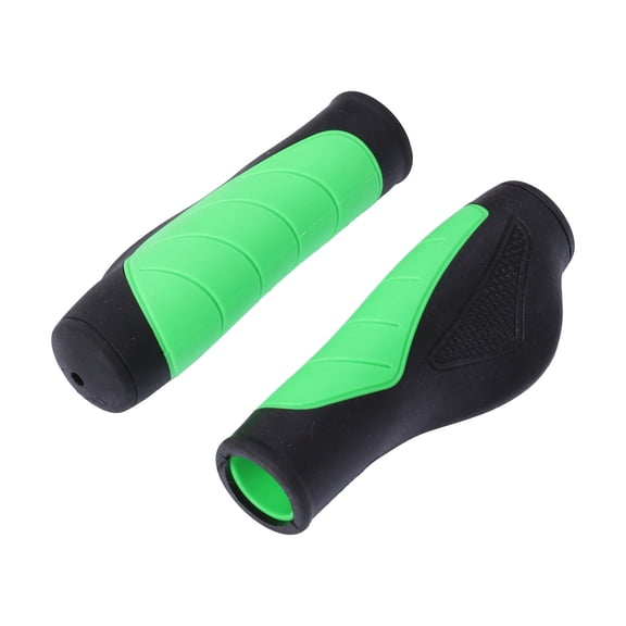 Amosfun Bike Grips Green Tpe Material Ergonomic Non Slip Shock Absorbing Handlebar Grips for Bike