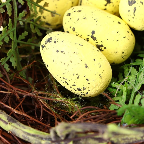 Amosfun Bird Nest Decor with Realistic Eggs for Cocktail Party Wedding Festival Home Display