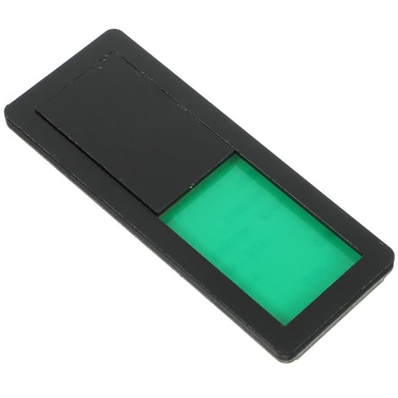 Amosfun Black ABS Office Privacy Slide Door Sign Magnetic Slider Indicator for Restroom Use