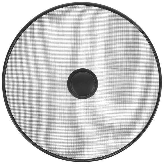 Amosfun Black Fry Pan Splatter Screen Grease Guard with Fine Stainless Steel Mesh