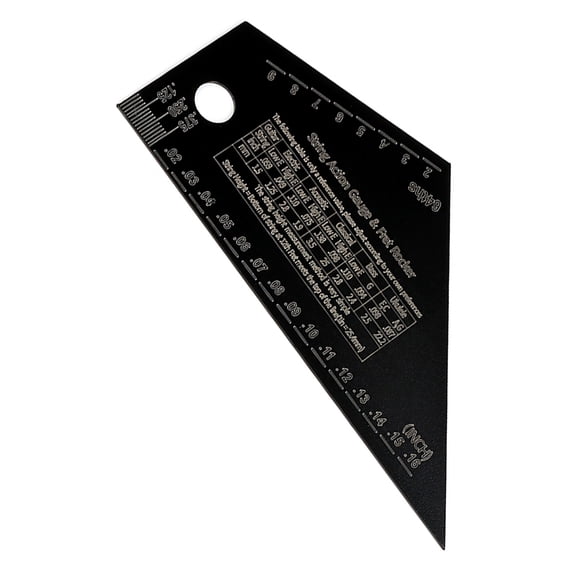 Amosfun Black Guitar String Height Gauge Tool with Fret Rocker for Precise Guitar Neck and String Measurement