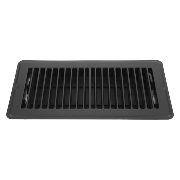 Amosfun Black Metal Floor Register Vents with Smooth Edges for Quiet Floor Heating and Cooling Ventilation
