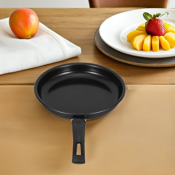 Amosfun Black Non Stick Cooking Pan Suitable for Gas Stove and Induction Cooker Use