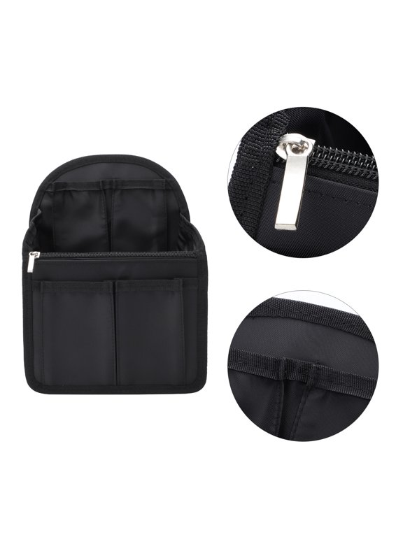 Durable Black Nylon Inner Bag for Backpacks with Multiple Pockets Organizer
