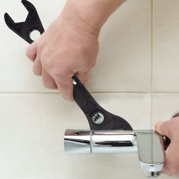 Amosfun Black Plastic Shower Head Wrench with Level for Faucet and Shower Repair Tool