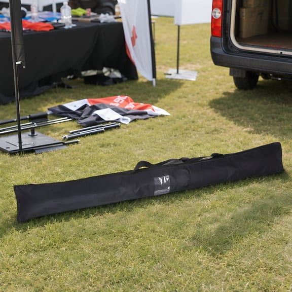 Amosfun Black Teardrop Banner Carrying Case with Weather Resistant Oxford Fabric for Trade Shows