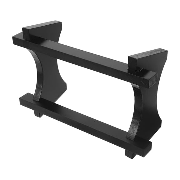 Amosfun Black Wood Base Beverage Stand for Water Dispenser Wine Rack and Pitcher Holder