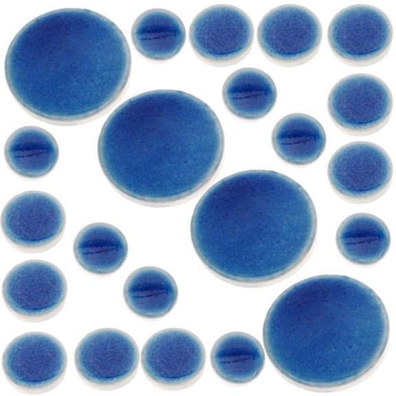 Amosfun Blue Ceramic Tiles for DIY Crafts Durable Irregular Pieces for Home Decoration Projects