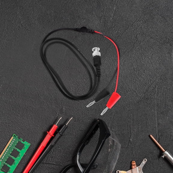 Amosfun Rotatable Bnc to Banana Plug Test Leads Assorted Color Pure Copper for Instruments